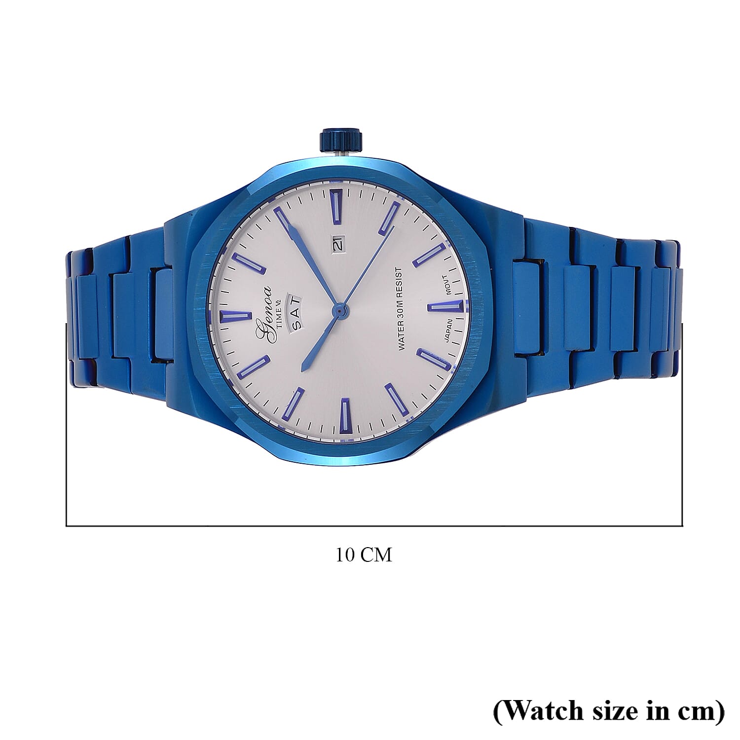 Designer Inspired - Genoa Seiko AL33 Japanese Movement Watch  - Silver Dial