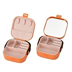 Set of 2 - Solid Jewellery Box - Green