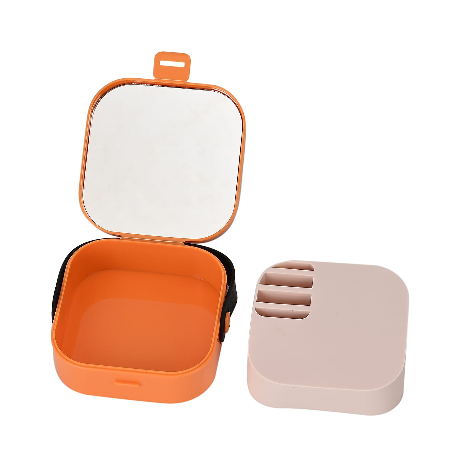 Set of 2 - Solid Jewellery Boxes - Orange & Green