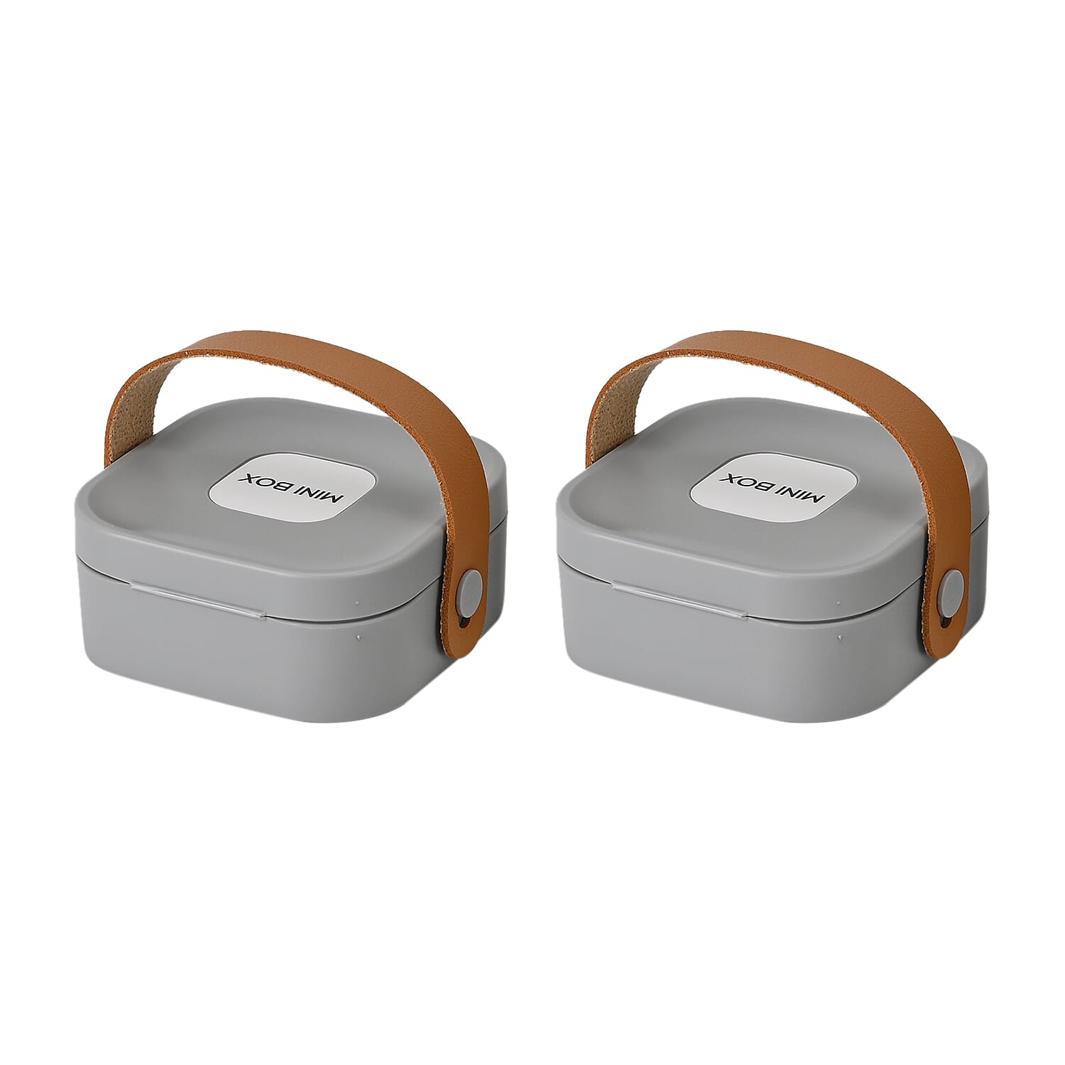 Set of 2 - Solid Jewellery Boxes  - Grey & Green