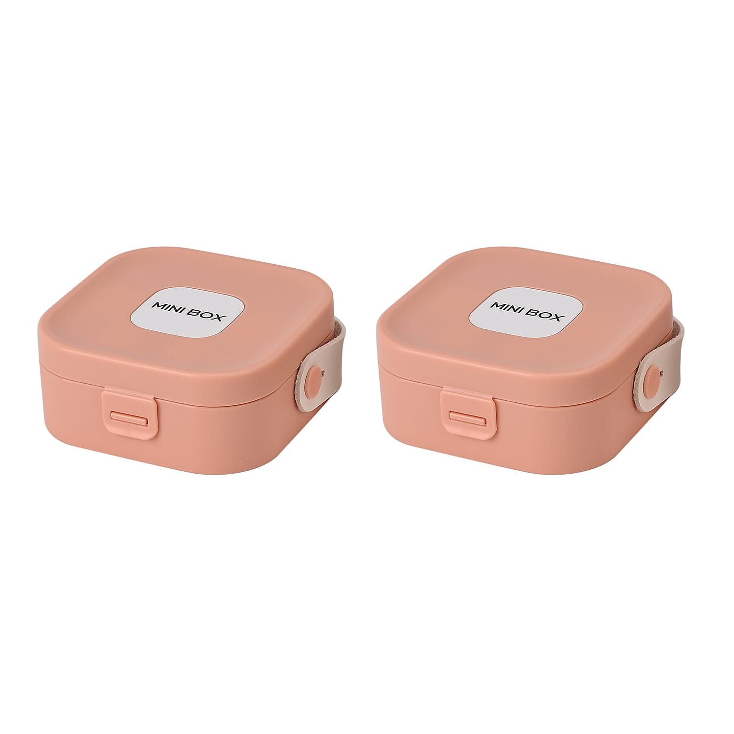 Set of 2 - Solid Jewellery Boxes  - Pink & Green