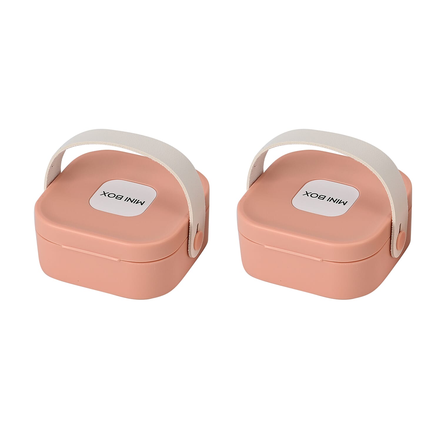 Set of 2 - Solid Jewellery Boxes  - Pink & Green