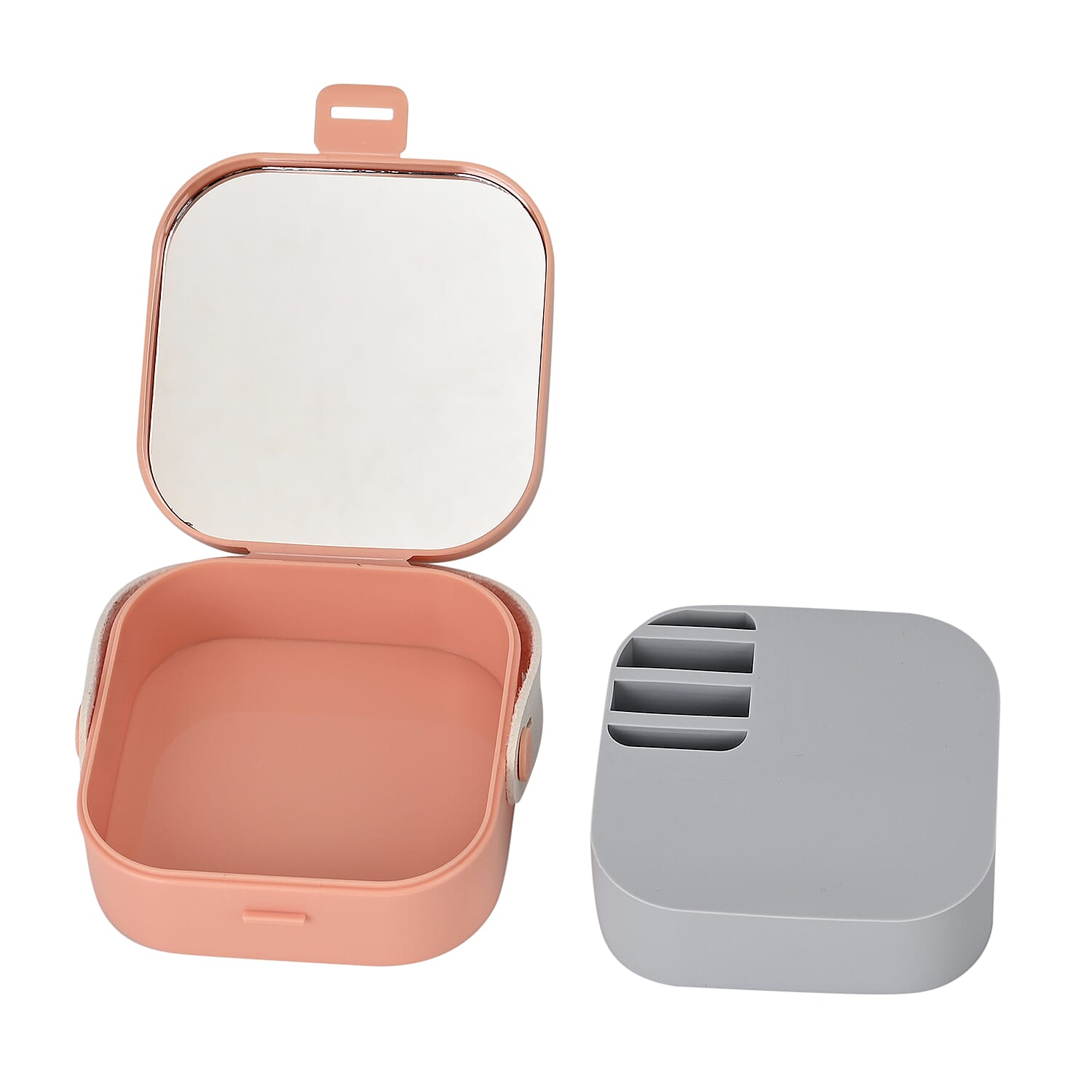 Set of 2 - Solid Jewellery Boxes  - Pink & Green