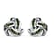 Back By Popular Demand - Natural White Diamond  Knot Earring in Rhodium Overlay Sterling Silver 0.20 Ct.