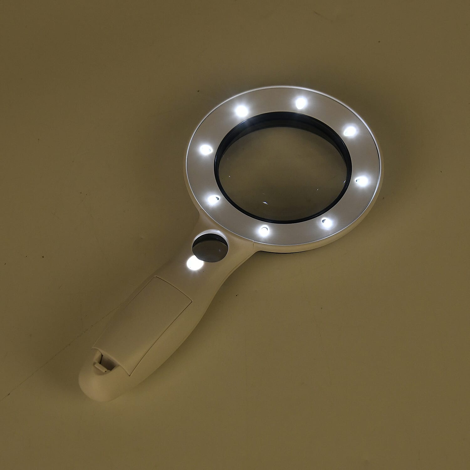 LED Handheld Interchangeable Magnifying Glass (3 x AAA Battery not inc.) - White