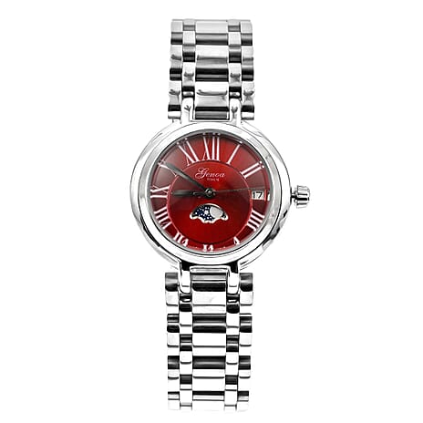 Designer Inspired Closeout Deal  - GENOA Japan Movement Watch in Stainless Steel