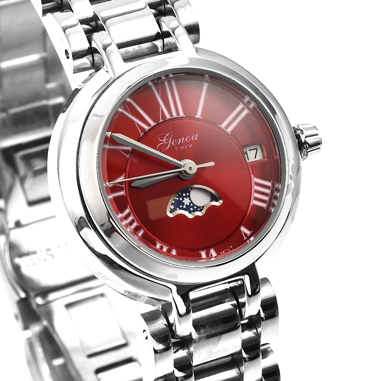 Designer Inspired Closeout Deal  - GENOA Japan Movement Watch in Stainless Steel