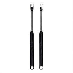 Set of 2 Rechargeable Electric Lighters - Black