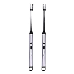 Set of 2 Rechargeable Electric Lighters - Black