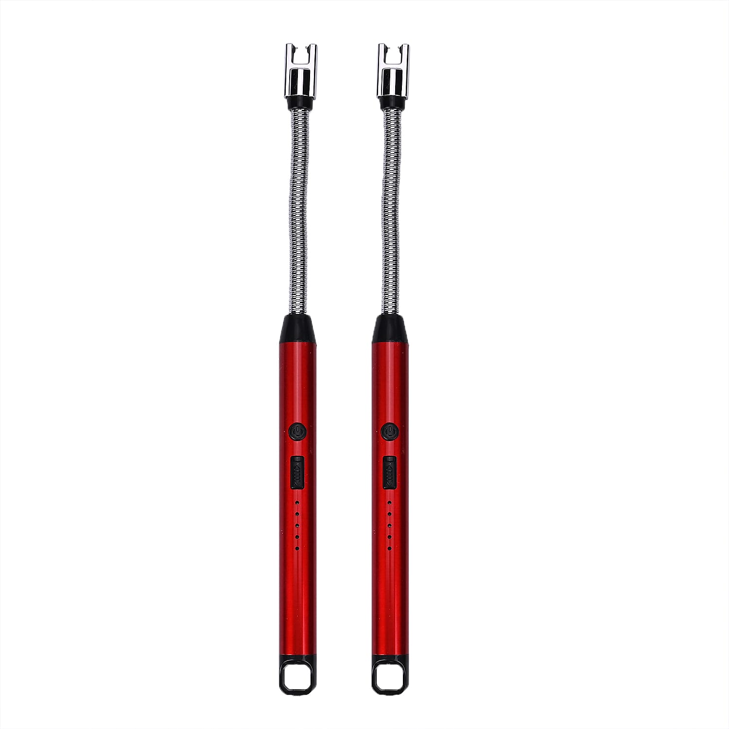 Set of 2 Rechargeable Electric Lighters - Red Set of 2 Rechargeable Electric Lighters - Red
