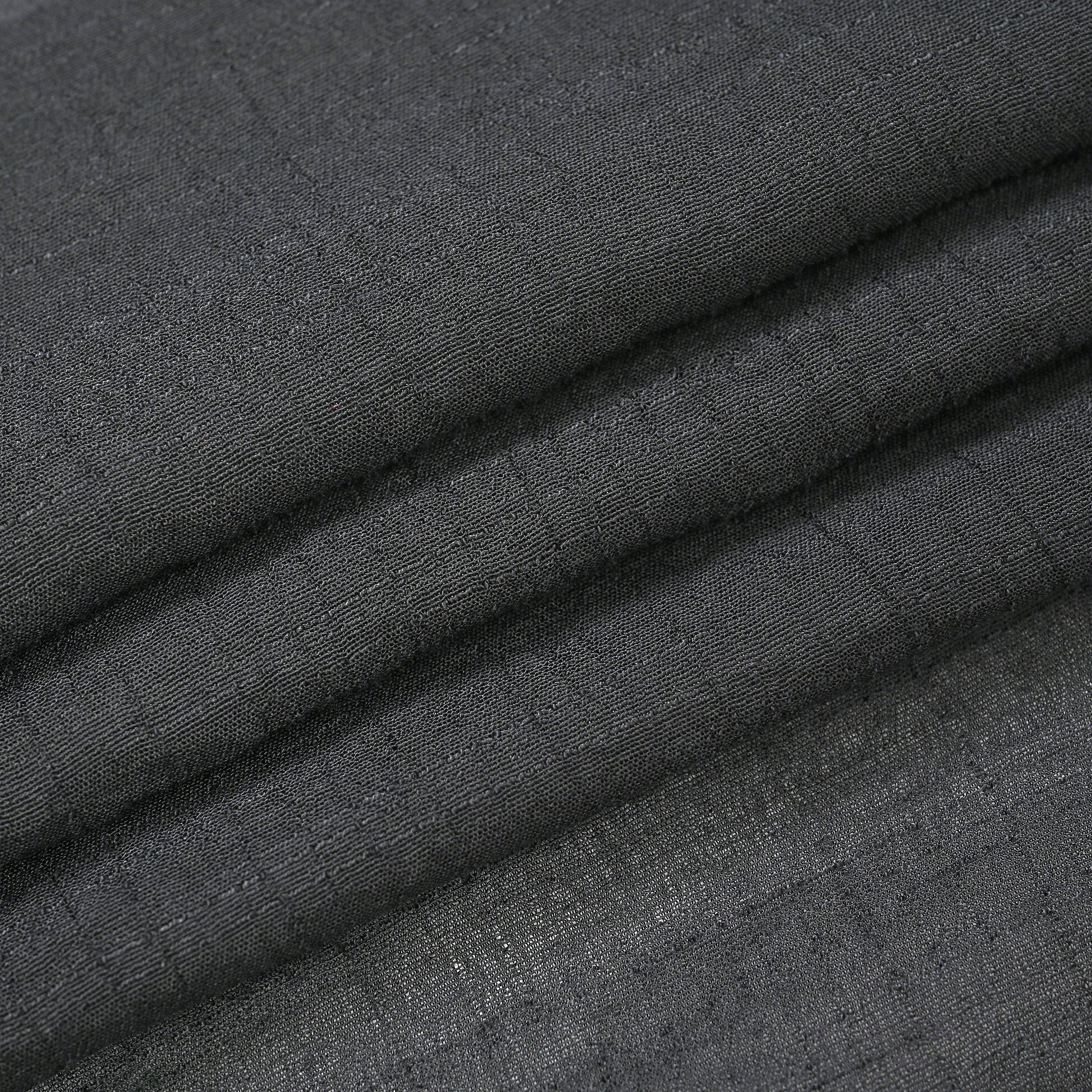 Closeout Deal - Ruffled Beaded Scarf with Faux Pearl - Black & Brown