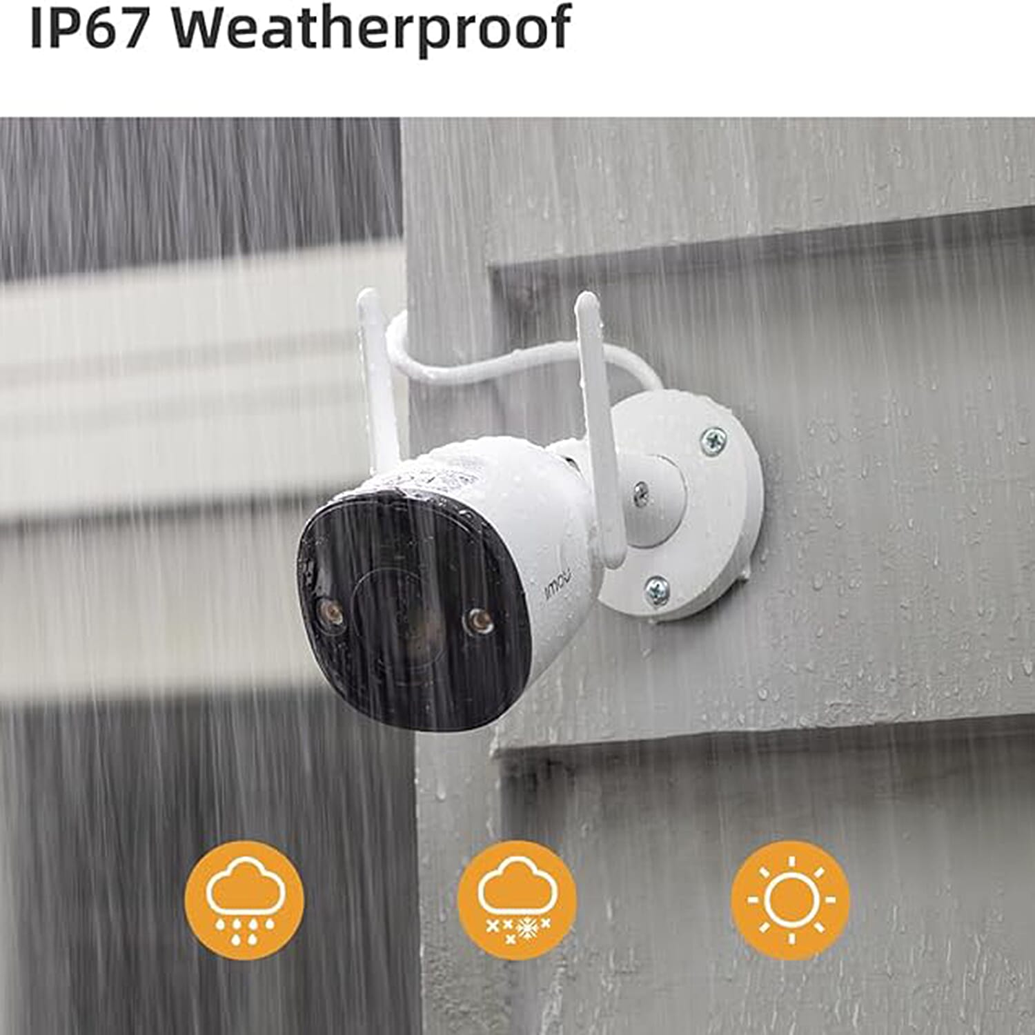 Imou Bullet 2S 2MP Pro Outdoor - Indoor Smart Security Camera - White