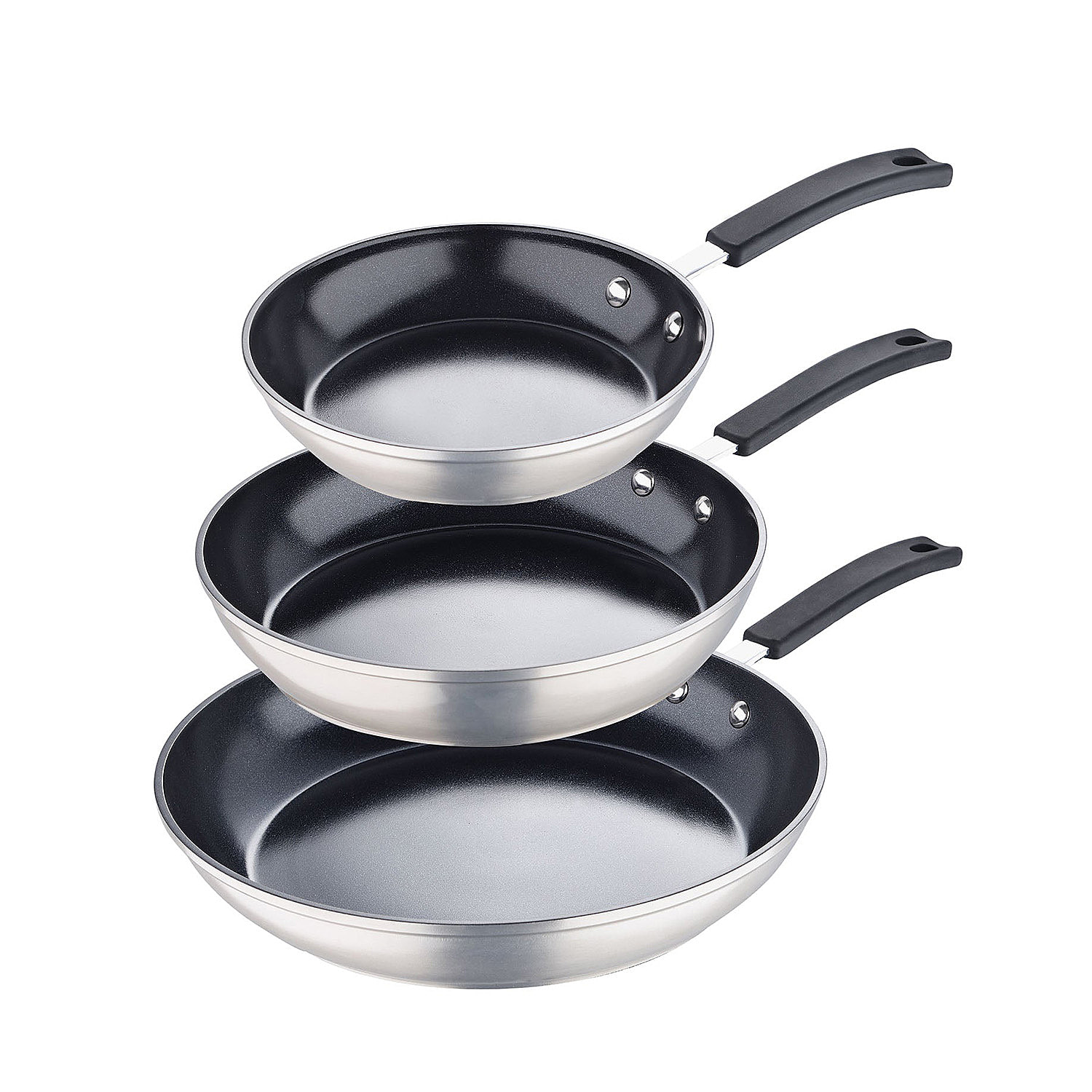 Fry-Pan-and-Skillet-Size-26x20x30-cm-Silver-Black