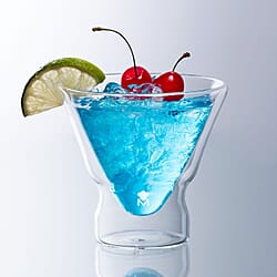 MasterPro Mixology Double-Wall Borosilicate Martini Glasses &ndash; Set of 2