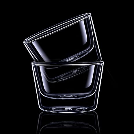 MasterPro Double Walled Borosilicate Mixing Bowls (Set of 2) - 510ml