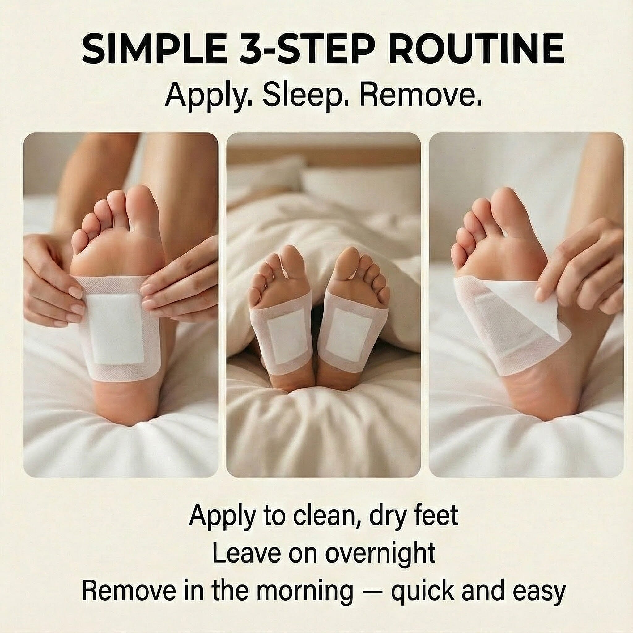 Set of 20 Detox Foot Patches - Lavender & Rose (10pcs each)