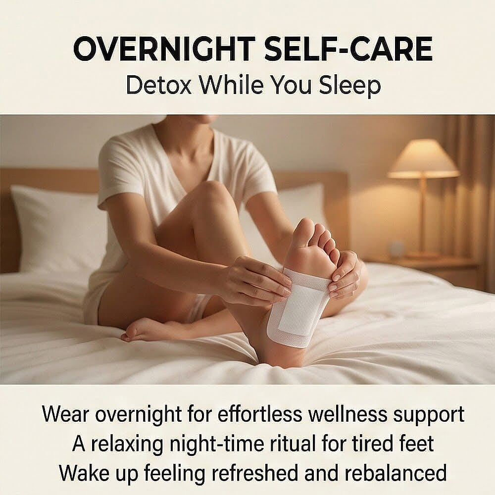 Set of 20 Detox Foot Patches - Lavender & Rose (10pcs each)