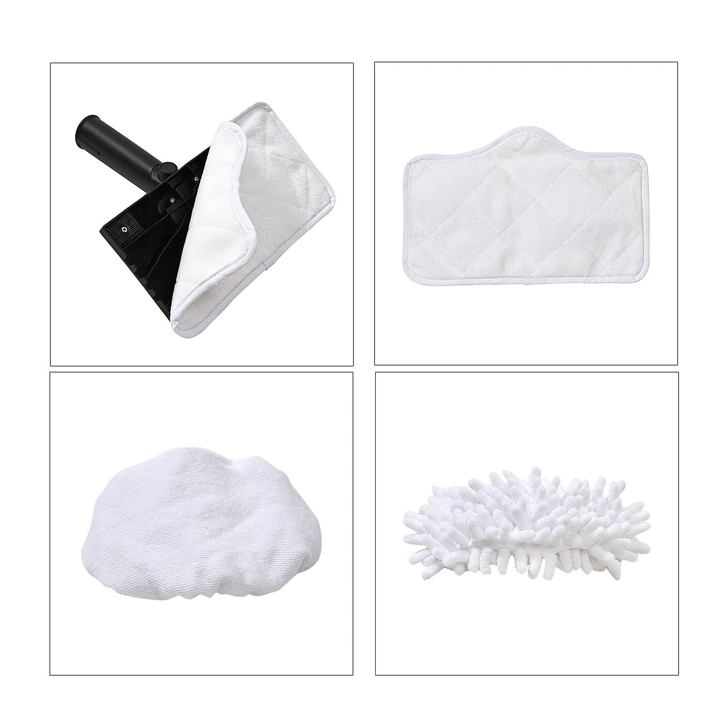 Multifunctional Steam Cleaner with 320ml Water Tank - White Multifunctional Steam Cleaner with 320ml Water Tank - White