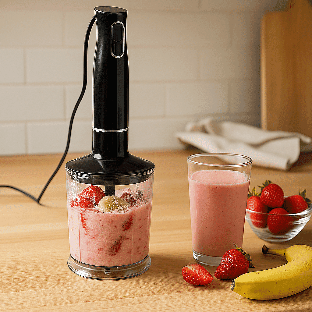 Homesmart Flash Sale- 3-in-1 Hand Blender Set - Powerful High-Speed Motor, Chopper & Whisk with Stainless Steel Blades