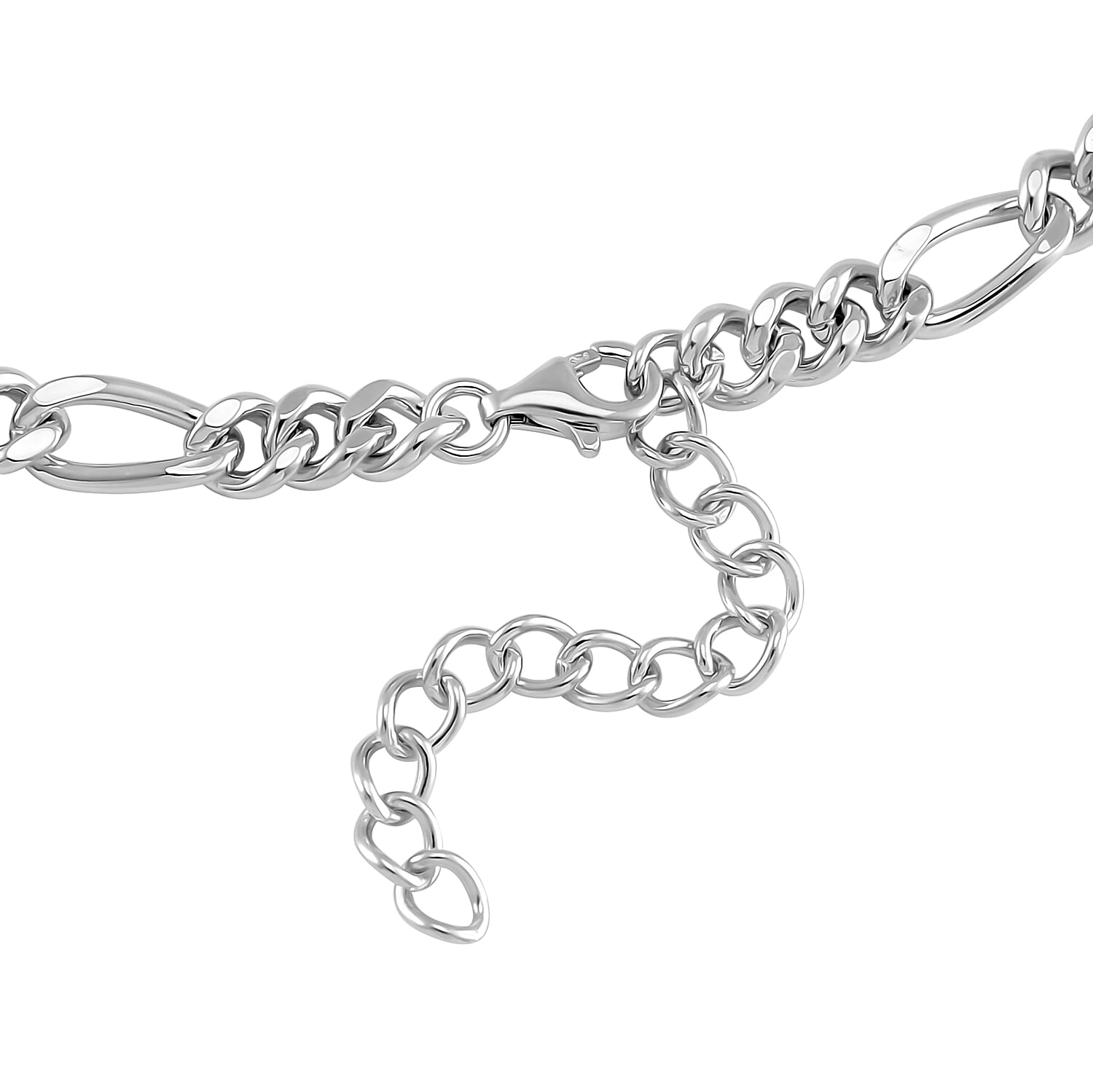 Lucy Q Figaro Drip Collection - Rhodium Overlay Sterling Silver Necklace (Size - 20), Silver Wt. 34 Gms