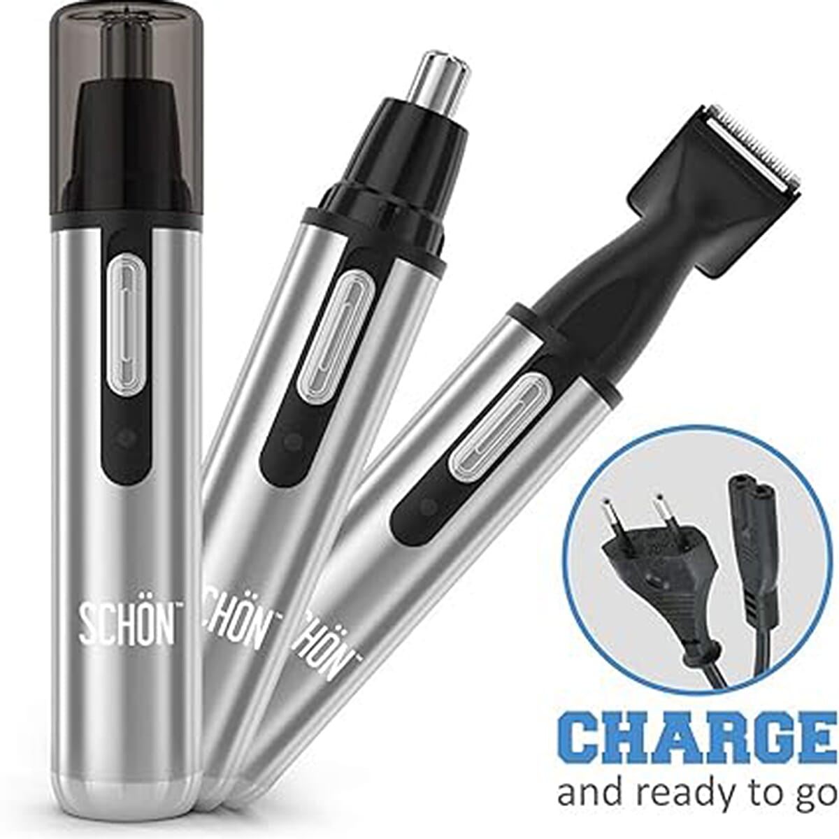 SCHON 3 in 1 Nose, Ear & Hair Trimmer - Black