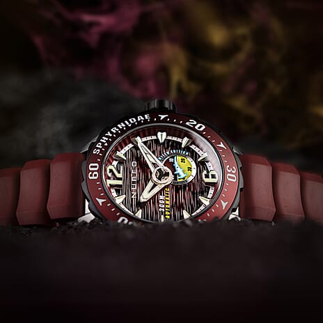 NUBEO Sphyrnidae Automatic Limited Edition Mens Watch - Neptone Red