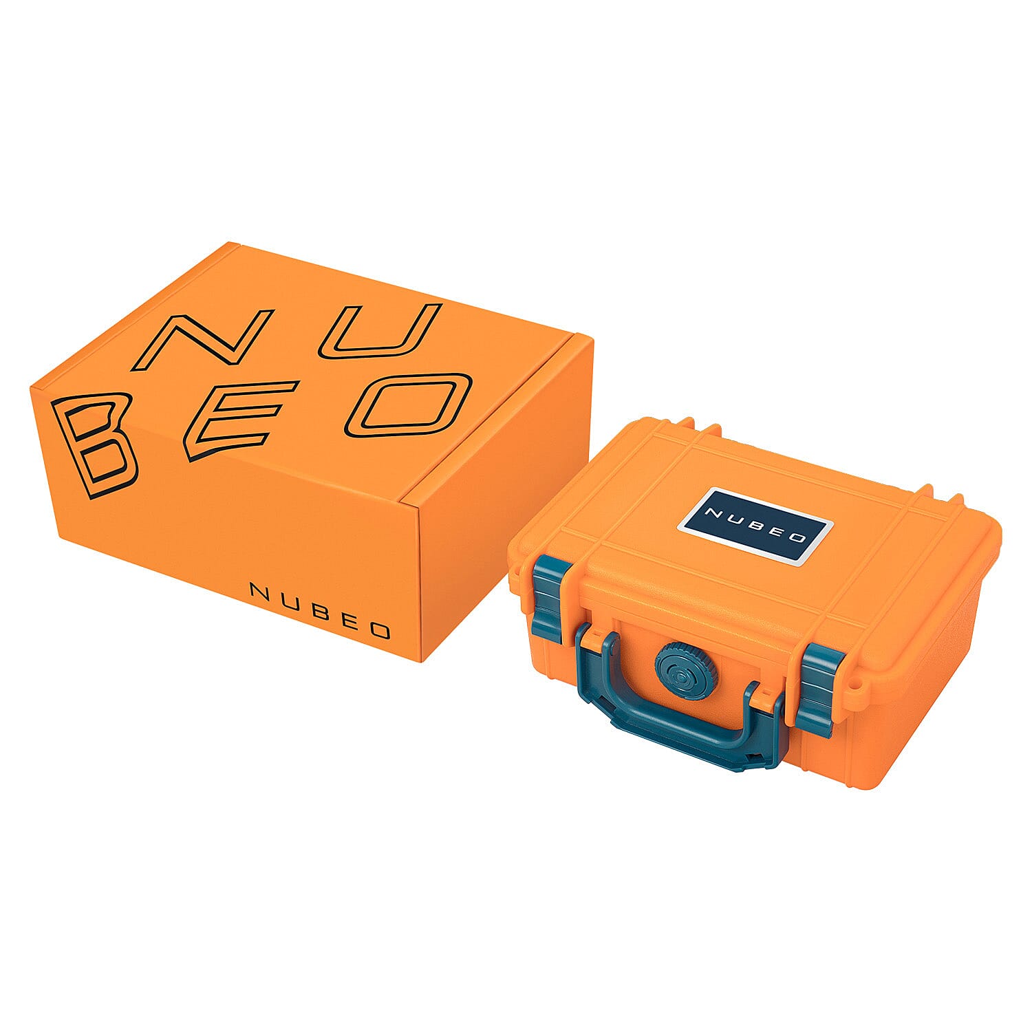 NUBEO Digital Mens Watch in Stainless Steel - Red