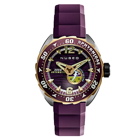 NUBEO Sphyrnidae Automatic Limited Edition Mens Watch - Moor Purple