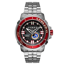 NUBEO Digital Mens Watch in Stainless Steel - Steel