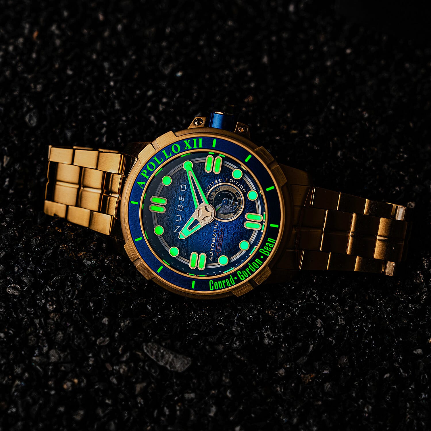 NUBEO Digital Mens Watch in Stainless Steel - Steel