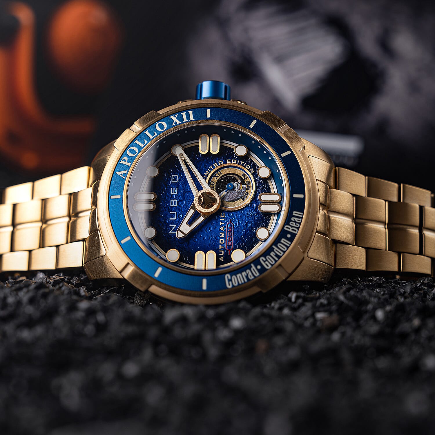 NUBEO Digital Mens Watch in Stainless Steel - Steel