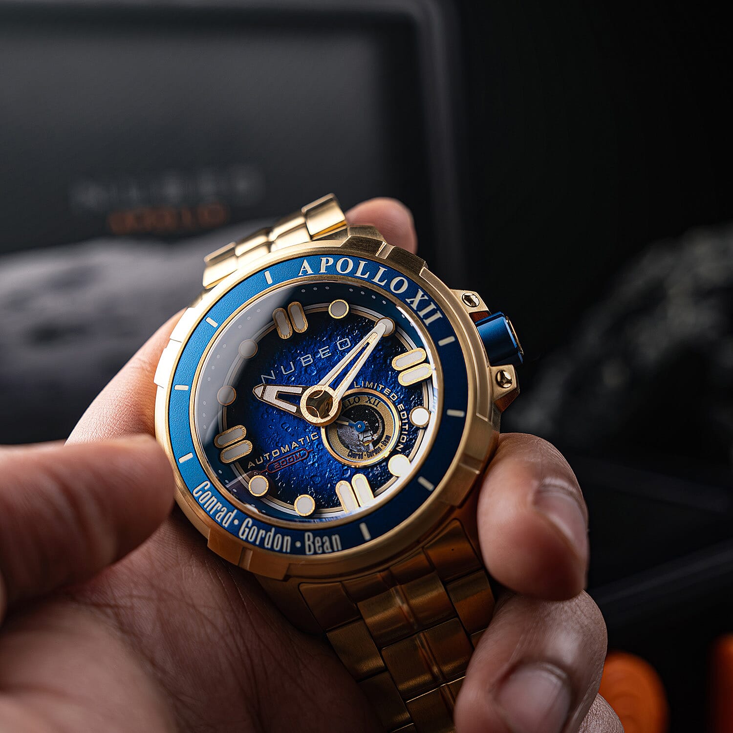 NUBEO Digital Mens Watch in Stainless Steel - Steel