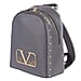 19V69 Womens Leatherette Backpack with Adjustable Shoulder Straps - Navy