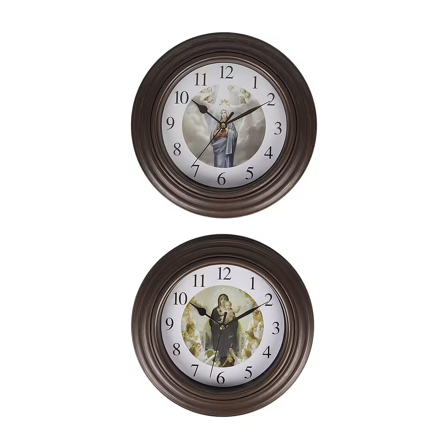 Clock-Size-One-Size-Brown-White
