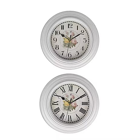 Clock (Size - One Size) - White & White