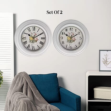 Clock (Size - One Size) - White & White