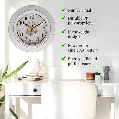 Clock (Size - One Size) - White & White