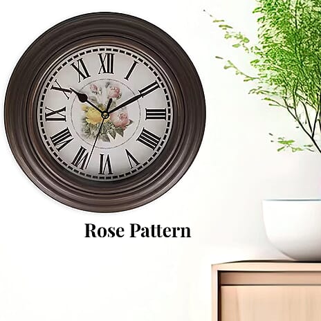 Clock (Size - One Size) - Brown & White