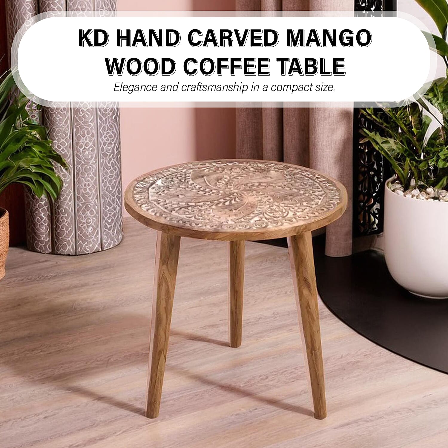 Table (Size - One Size) - Natural & Grey