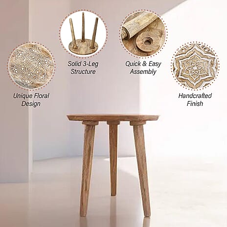 Table (Size - One Size) - Natural & Grey