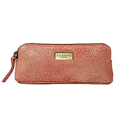 Assots London Emily Genuine Leather Cosmetic and Toiletry Bag