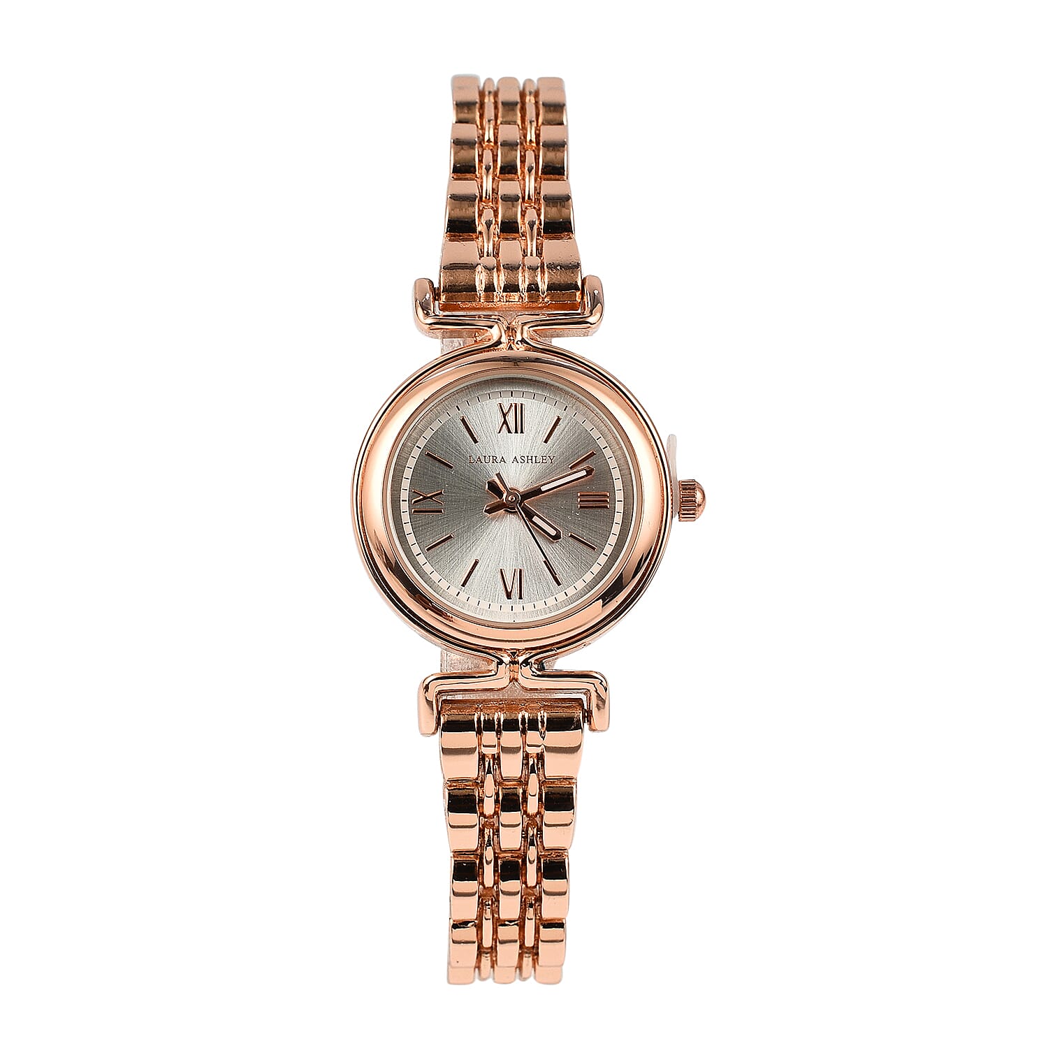 Laura Ashley Ladies Watch with Stainless Steel Bracelet in Rose Gold Tone