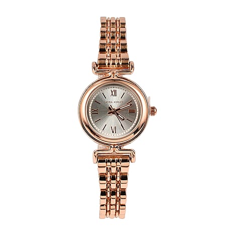 Laura Ashley Ladies Watch with Stainless Steel Bracelet in Rose Gold Tone