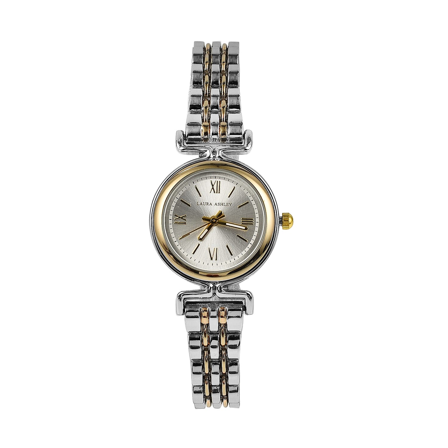 Laura Ashley Ladies Watch with Stainless Steel Bracelet in Silver Tone