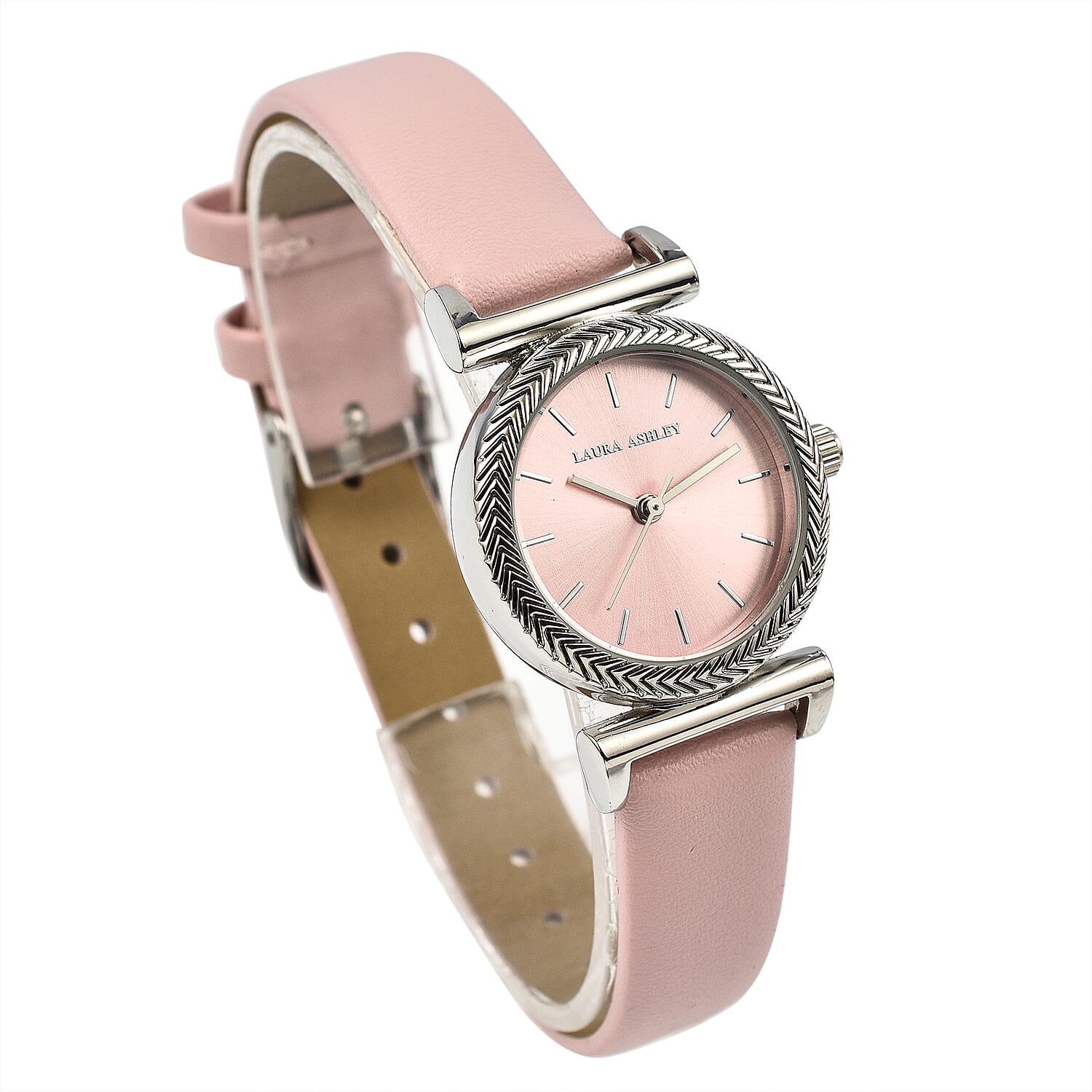 Laura Ashley Digital Ladies Watch in PU - Pink