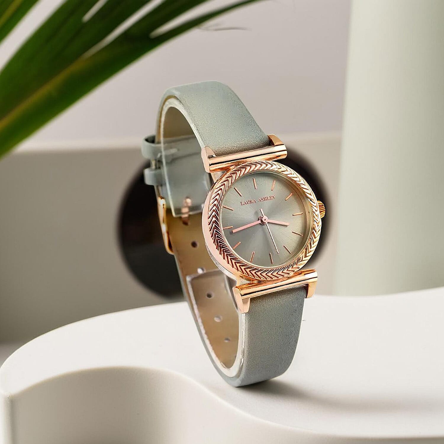 Laura Ashley Digital Ladies Watch in PU - Pink