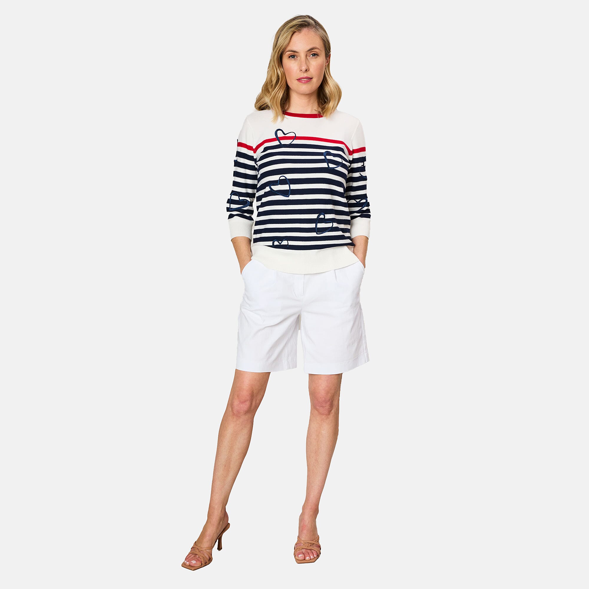 Emreco Tailored Stretch Bengaline Smart Short - Blue Emreco Tailored Stretch Bengaline Smart Short - Blue