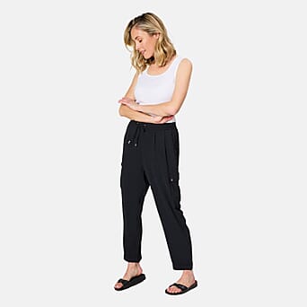 https://tjcuk.sirv.com/Products/78/0/7805851/Emreco-Tapered-Leg-Tie-Waist-Utility-Pocket-Trouser-Size-14-Black_7805851.jpg?w=342&h=342