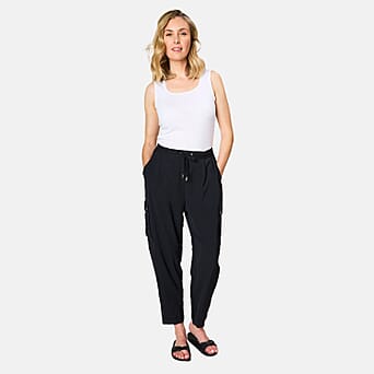 https://tjcuk.sirv.com/Products/78/0/7805851/Emreco-Tapered-Leg-Tie-Waist-Utility-Pocket-Trouser-Size-14-Black_7805851_1.jpg?w=342&h=342