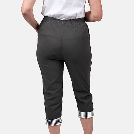 Pure and Natural Woven Trousers (Size 12) - Grey